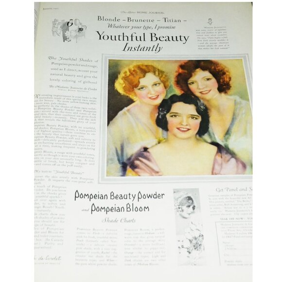 Ladies Home Journal 1927 Ads Nail Styling Hair Care Fashions Home Kewpies Cars - Picture 10 of 11